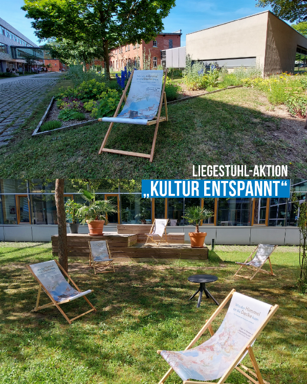Kultur entspannt und inspiriert: Liegestuhl-Aktion am Hochschulcampus