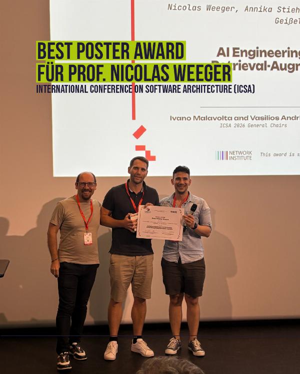 Nachwuchsprofessor gewinnt Best Poster Award auf der ICSA 2026