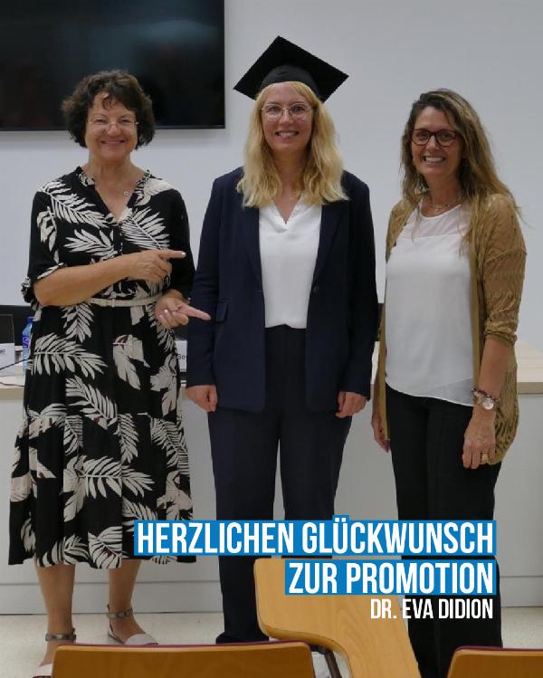 Erfolgreiche Promotion: Dr. Eva Didion erhält Bestnote 