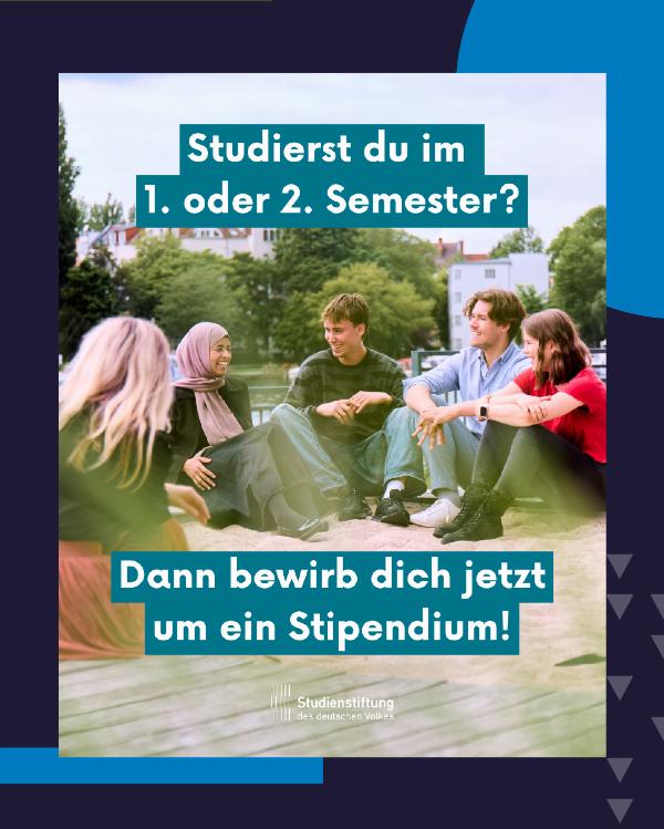 Stipendium für Sie! – Bewerbungsphase gestartet