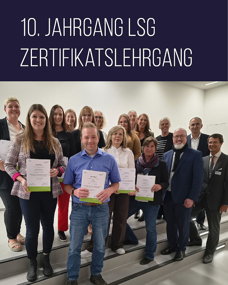 Absolvierende des Zertifikatslehrgangs Leadership im Gesundheitswesen