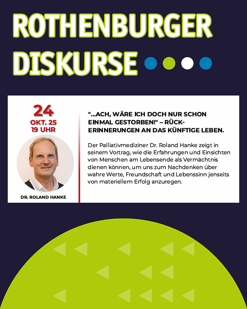 Einladung zu den Rothenburger Diskursen