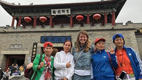 China Kompetenzzentrum, Hochschule Ansbach, Lucrezia Fanin, Ausflug, Tempel, Sehenwürdigkeit, Gruppe, Freunde, China Exkursion, Studierende, Kultur 