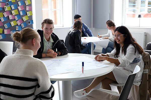 Studis beim Brainstorming