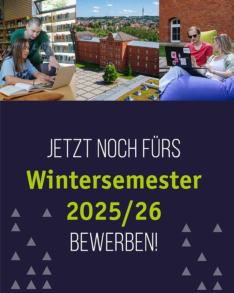 Studierende und Campusansicht