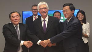 China Kompetenzzentrum, Hochschule Ansbach, Studienexkursionen, wirtschaftliche Kooperation, chinesische Unternehmen, Günther Pröbstle, Qingguo Yao, Hui Zhao, Letter of Intent, Kooperationsprojekt