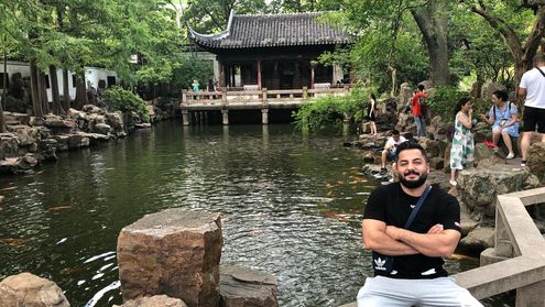 China Kompetenzzentrum, Hochschule Ansbach, Mustafa Radha Jassim, China Exkursion, Studierender, Kultur, Tempel
