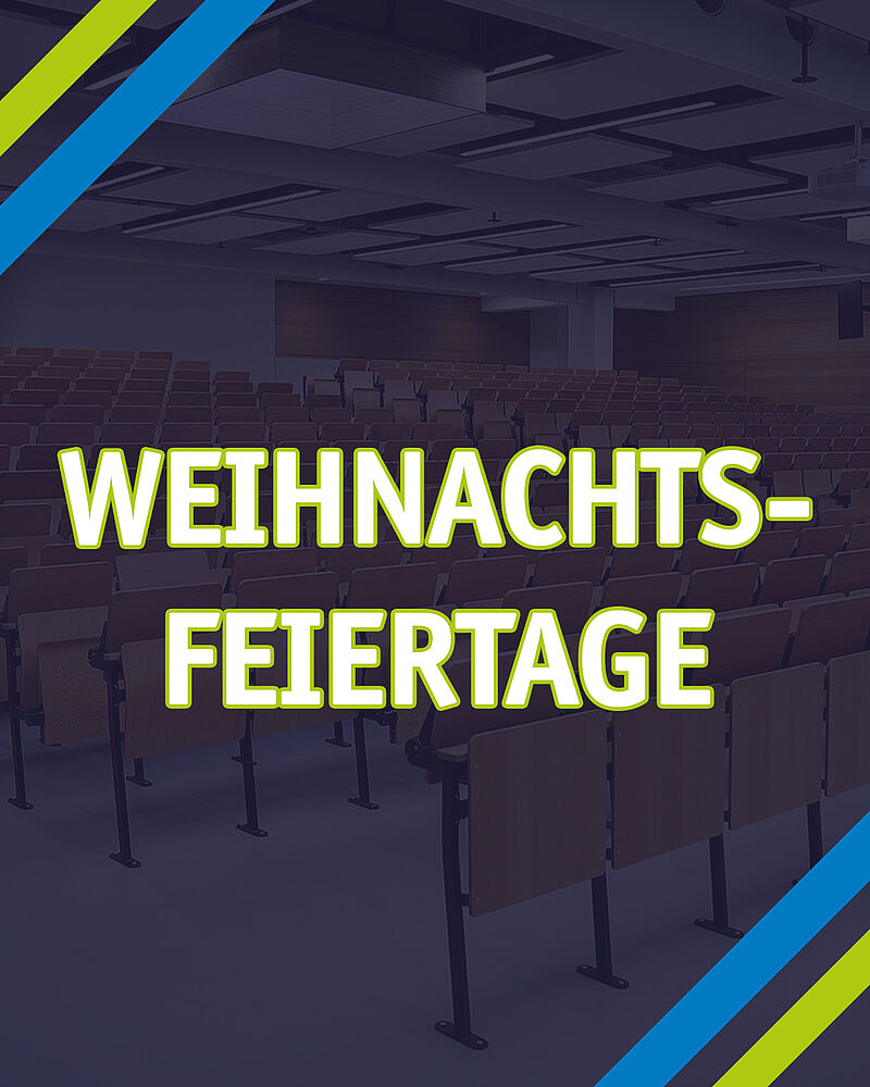 Ruhe und Besinnlichkeit an der Hochschule