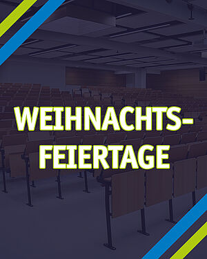 Ruhe und Besinnlichkeit an der Hochschule