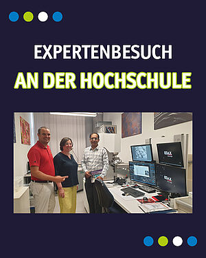 Philipp Häfner, Prof. Anke Knoblauch und Dr. Asvene Sharma im Labor
