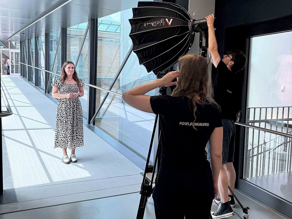 Filmdreh AWM-Studierende